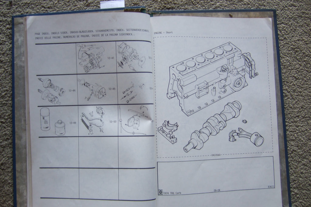 Triumph TR6 (1974) Parts Catalogue Nelson Merchants
