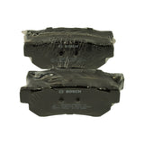 Pair of shrink-wrapped pads laid flat, backing plates showing moulded Bosch logo, R90 E9 approval mark, 0986AB1719 identifier and date stamp 14022 21112 5860