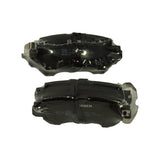 Two pads laid flat showing backing plate side: Bosch logo moulded into edge, ECE E9 90R-02A1188/3536 approval, code RB9592, batch 7530, AB2 621 part number embossed on backing plate