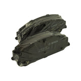 Angled view of the pad pair, black friction side up, with Bosch logo and 0 986 AB4 647 part number cast into the friction block