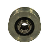 Opposite end-on view showing rubber-sealed bearing, threaded internal bore and the back of the spline cup