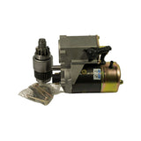 Alternative angle of same kit contents: starter body, drive assembly, and hardware bag. Motor label clearly shows STR-6160K 24V 4.5KW on body.