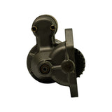 Three-quarter angle showing overall motor profile; compact OSGR-type form factor with visible mounting ears and solenoid.