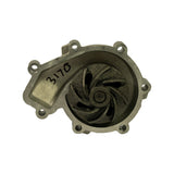 Front-on impeller face view showing the full 8-vane cast iron impeller inside the circular housing. '3170' marker pen reference visible on the body tab at upper left.