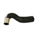 Reverse side of hose, showing the small-bore end with Mackay Automotive label (green and orange logo, www.mackayrubber.com.au), 'Replaces OEM Number' text with a partially visible number beginning with '4'. Hose body embossed with date/batch code and 'MADE IN AUSTRALIA'.