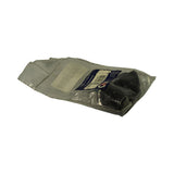 Reverse-angle view of the bag showing rear of the OEX label, two black plastic connector housings nested together inside the sealed bag.