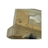 Side angle of blister pack showing wiring diagram on card insert. Instructions note positive terminal connection. Packaging corners show shelf wear and yellowing consistent with NOS storage age.