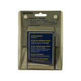 Rear of blister-card packaging. Trisco logo top-centre. Header reads 'Electrical 2" Gauges:' with bullet points listing air-core meter movement and inclusion of black metal panel and U-bracket. Blue info card lists the full GV-520 gauge range: GA-520 Ammeter (60-0-60A), GO-520 Oil Pressure (0-100 psi), GT-520 Temperature, GV-520 Voltmeter (8-16V precision battery monitor), GF-520 Fuel Level.