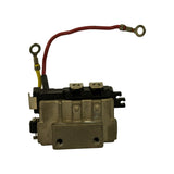 Front face of the module showing the cast-aluminium heatsink with embossed '3' marking, two threaded stud terminals on top, and the side mounting tab
