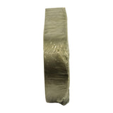 End-on view of the wrapped bearing stack showing the overall width and machined bearing edge