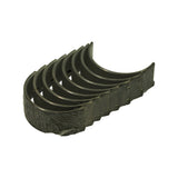 Bearing set partially unwrapped showing stacked half-shells in bundle, bearing backs and tangs visible
