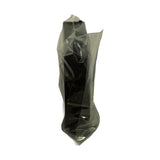Edge-on view of bag showing bearing shells stacked in profile, dark steel-backed tri-metal bearing material visible through plastic