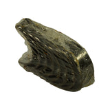 Top-down angle on sealed package showing full length of the shell pack and shrink-wrap creasing, highlighting the tapered thrust-bearing end