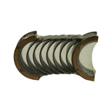 Opposite top-down view of the bearing stack showing the thrust-face flanges at both ends of the wrapped bundle