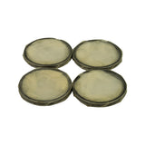 Four wrapped ring bundles arranged in a 2x2 square, viewed from above