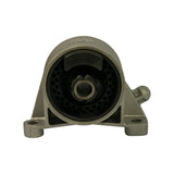 Direct front face-on view of mount showing circular rubber bushing and central hollow sleeve; upper stamping '791' and partial text visible on rubber face; two base bolt holes visible.