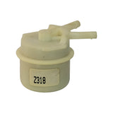 Fuel Filter - Toyota/Daihatsu/Isuzu - Z318 - Ryco - NOS — showing two barbed hose nipples at different angles