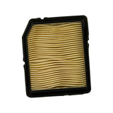 Alternate top view of same filter, rotated orientation showing the distinctive irregular frame outline and uniform pleat pattern