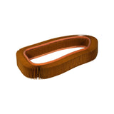 Bosch 1457429992 Air Filter — Damaged — showing flexible frame allowing curved configuration