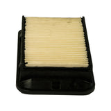 Angled view of inlet face with pleats visible from the top, moulded tab extending outward from one short end