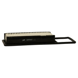 Side profile view showing WIX logo and WA9423 part number stamped on black plastic end cap, with batch code 1013081 alongside