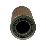 Open-end view from the sealing face showing the inner bore with rubber sealing ring and the hollow centre cavity