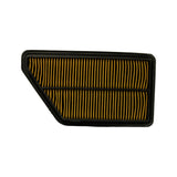 Intake-side view showing the full perimeter rubber seal, the bevelled corner geometry, and the internal support cross-rib