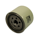 Base plate angled view showing 8-hole oil inlet ring, centre threaded port with '24' stamp (indicating M24x1.5 thread size), and rubber gasket in place. WIX 51368A text visible on body.