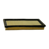 Three-quarter view of top face showing full panel dimensions and shallow depth; mesh grid and urethane seal perimeter clearly visible.