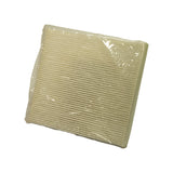 Rear face of bagged filter at slight angle, showing pleated element texture and sealed poly bag. No additional markings visible on this face.