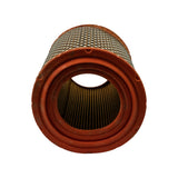 Top end cap view from above showing open inner bore and orange rubber sealing ring. No markings visible on this face.