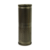 Filter element standing upright, full side view; cylindrical perforated steel outer canister; mid-body stamping reads 'WIX 51816 B16-2 836-75 037E1G'; rubber sealing gasket visible at base; open-top design with no threaded end