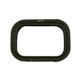 Flat-on view of the top sealing face. AF661 part number clearly moulded into inner rim of black rubber frame. Shows rectangular inner aperture with heavily rounded corners. Clean, unused condition.