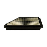 Underside of filter element showing reverse face of pleated paper media and continuous rubber gasket frame.