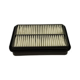 Angled view of filter showing thickness profile and edge seal condition. No visible contamination or damage.