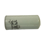 Filter laid horizontally showing the rear face printed with installation instructions and 'WIX CORPORATION GASTONIA, N.C. MADE IN U.S.A.' country-of-origin text