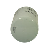 Top (dome) end of canister viewed from above. Ink-jet batch/date code '268E2B 2144' stamped on the dome surface.