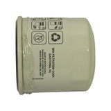 Opposite side view showing installation pictogram icons, recycling symbol, 'WIX FILTRATION CORP. GASTONIA, NC' text in three languages, 'MADE IN SOUTH KOREA', and code 99-1013183 along the seam.