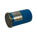 Angled view of gasket end and side profile; caution label and inlet-hole pattern both visible, surface yellowing on the base plate consistent with NOS age