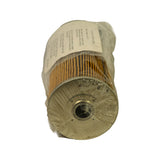 Three-quarter angle view of the opposite end cap showing closed face with central raised spud and small bolt-hole pattern, plastic wrap intact