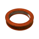 Three-quarter view from the opposite side showing pleat density and uniform orange end seals top and bottom