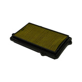 Three-quarter view of the inlet face showing pleat density and condition of the media — element appears clean and unused