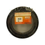 Straight-on top view of the same sealed filter; pleated paper media visible around the steel top plate, Ryco orange label and older G.U.D. (N.Z.) Limited Avondale Auckland address block clearly readable