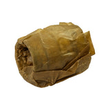 Top-down view of wrapped bearing set. Waxed paper wrapper condition shown; paper is aged, discoloured, and brittle.