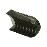 Alternate angled view of bearing pack, reverse face showing dark steel backs and ACL electroplated finish. Wrap partially open.