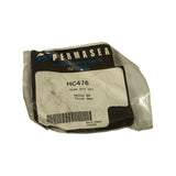 Front label close-up on flat surface showing Permaseal and NZ Gaskets Limited branding, HC476 part number, 'Sump End Set', Mazda B6, Thick 8mm, barcode, Batch 125669, date 17/04/03.