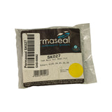 Front of sealed Permaseal poly bag with card header insert. Visible markings: 'Permaseal quality automotive gaskets' logo, part number SK027, description 'Cam Belt Oil Seal Kit', application 'Subaru EJ16, 18, 20, 22, 25', barcode 9419070132176, batch number 13385, date 05/04/11, and retailer SKU label at top-left. AA Gaskets (Australia) and NZ Gaskets (Auckland) contact details printed on lower edge.