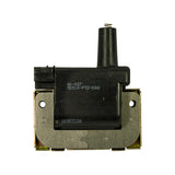 Flat front face of coil body showing stamped/printed markings 40-067, 30510-PT2-006, and production code 1090510A; bracket shows clean machined steel backplate with two round mounting holes.