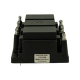 Front elevation showing product label on base: 'IGNITION COIL / TIC032B / S.D SHOWADENSO / 0707090490'. One LT pin visible bottom-left. Part manufactured by Showadenso; label designation is TIC032B (B-suffix variant).