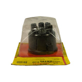 Rear of blister card, showing reversed text: 'BOSCH Distributor Cap GA192', 'Robert Bosch (Australia) Pty. Ltd.'. Fitment text repeated in reverse. Barcode visible on lower left. Cap and dome still sealed to card.